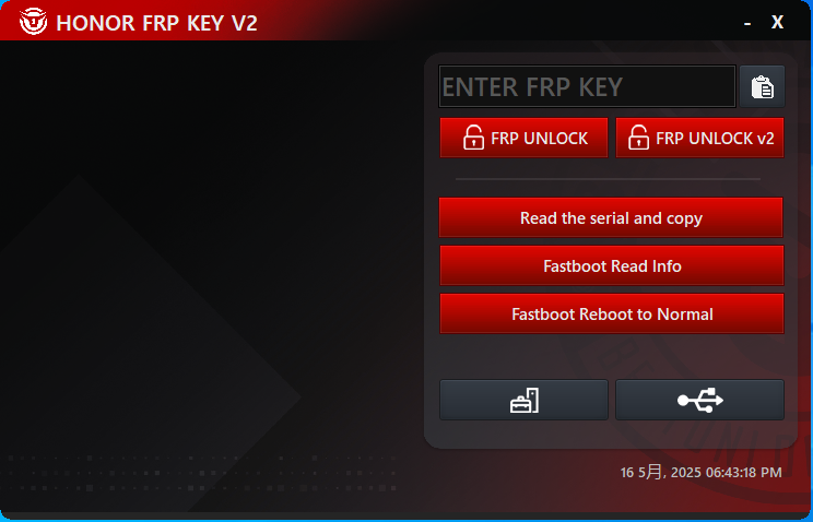 华为荣耀 FRP KEY v2 2025 -华为 FRP 解锁工具创新科技-手机硬改 手机维修解锁救砖（破解工具大全)创新科技